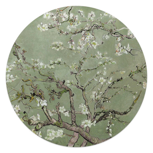 Glasschilderij Van Gogh amandelbloesem 50 Rond