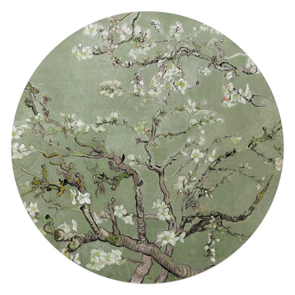 Glasschilderij Van Gogh amandelbloesem 70 Rond - Reinders