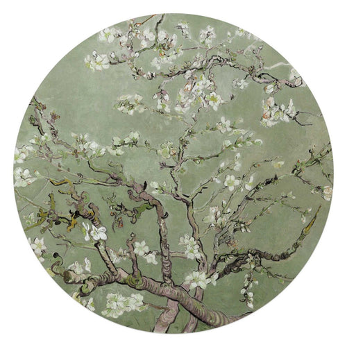 Glasschilderij Van Gogh amandelbloesem 70 Rond