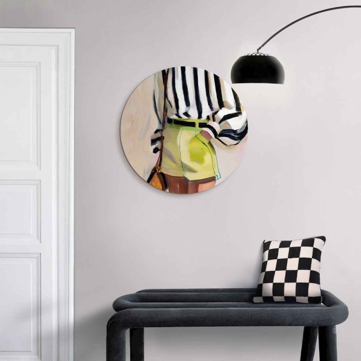 Glasschilderij Zomerse outfit 50 Rond - Reinders