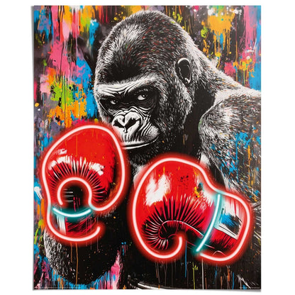 Poster Boksgorilla 50x40 - Poster - Reinders