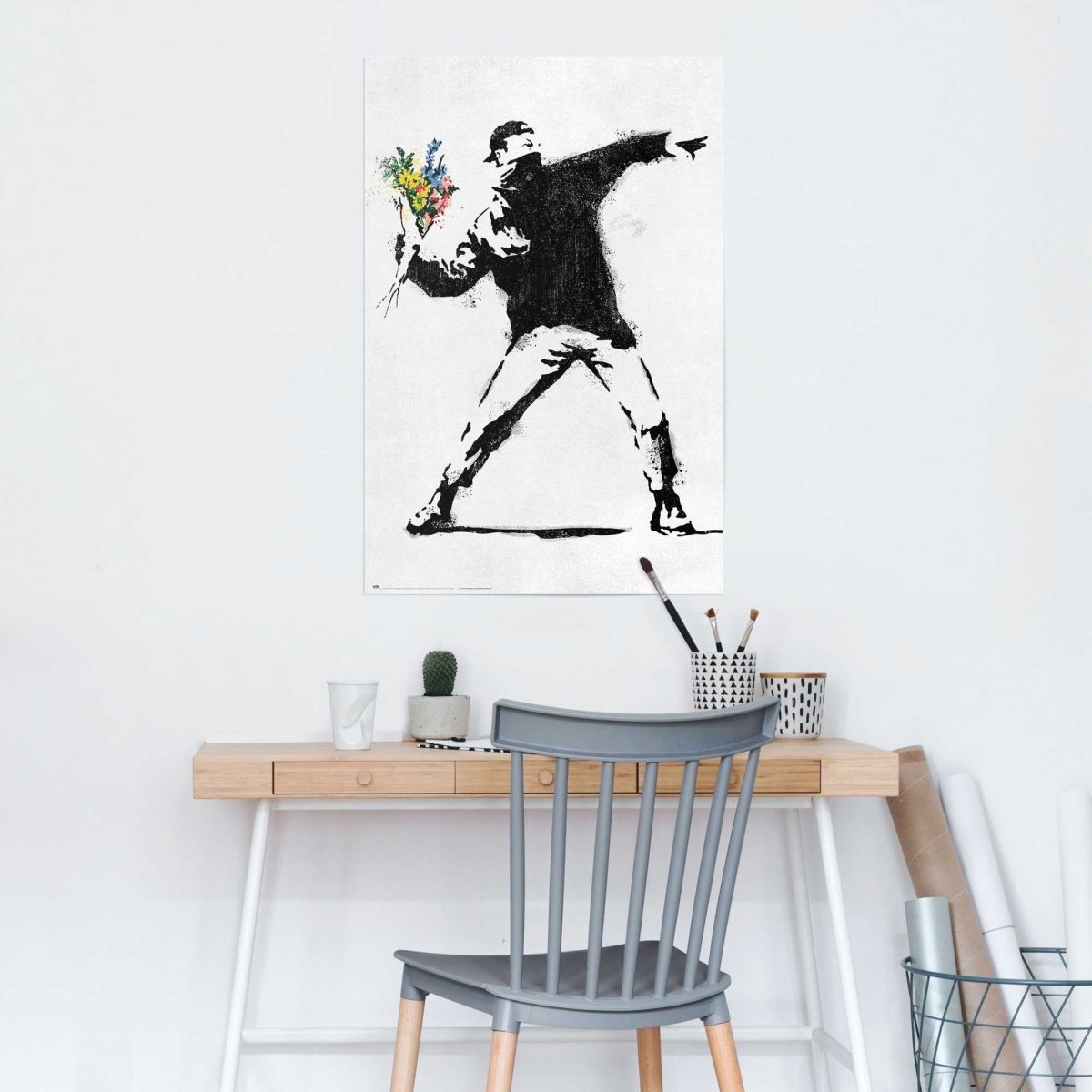 Poster Brandalised - the flower thrower 91,5x61 - Reinders