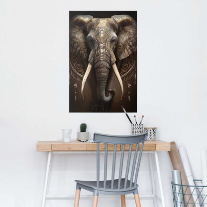 Poster Decorated Elephant 91,5x61 - Reinders