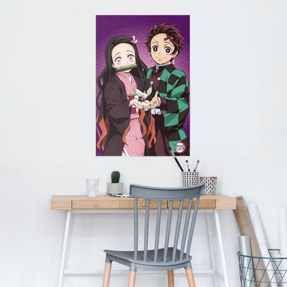 Poster Demon Slayer - Tanjiro en Nezuko 91,5x61 - Reinders