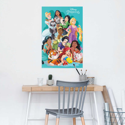 Poster Disney prinsessen 91,5x61 - Reinders