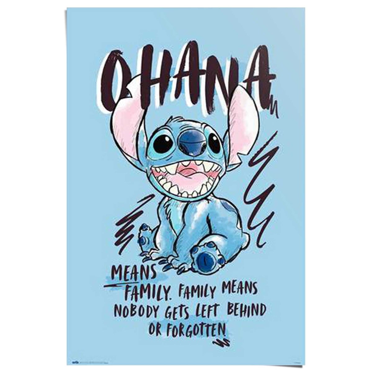 Poster Disney Stitch Ohana 91,5x61 - Reinders