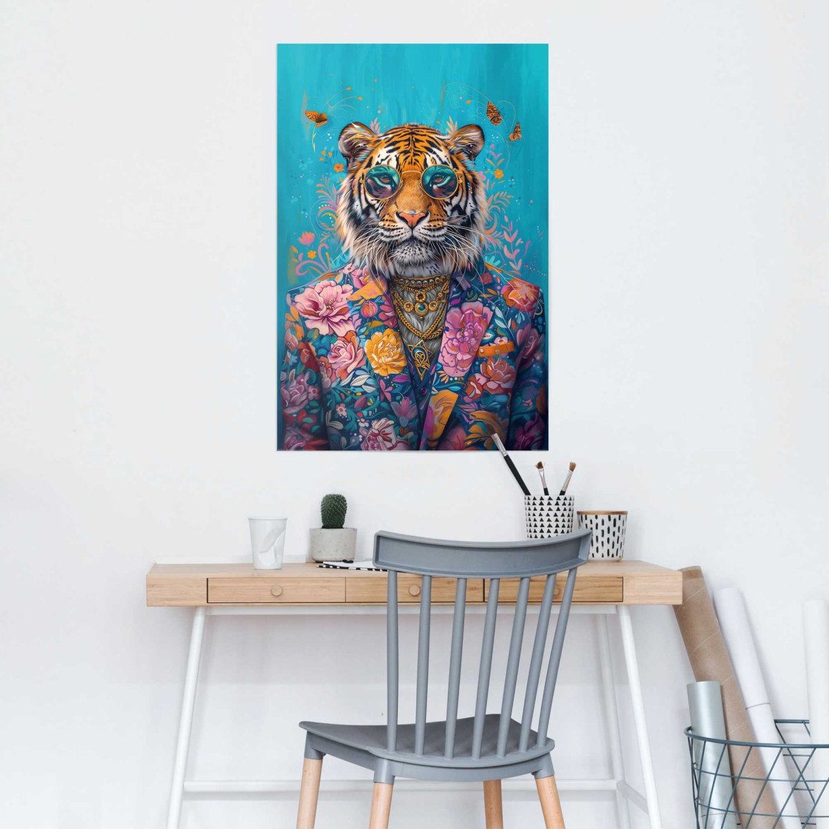 Poster Dressed Tiger 91,5x61 - Reinders