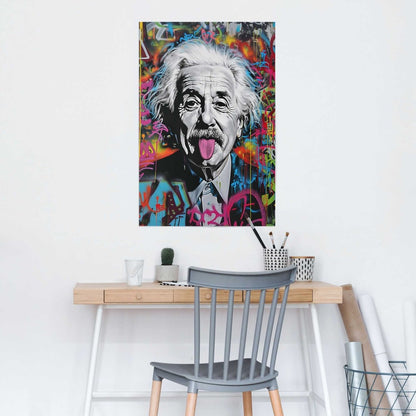 Poster Einstein Tongue 91,5x61 - Reinders