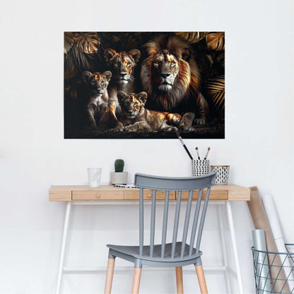 Poster Leeuwenfamilie 61x91,5 - Poster - Reinders