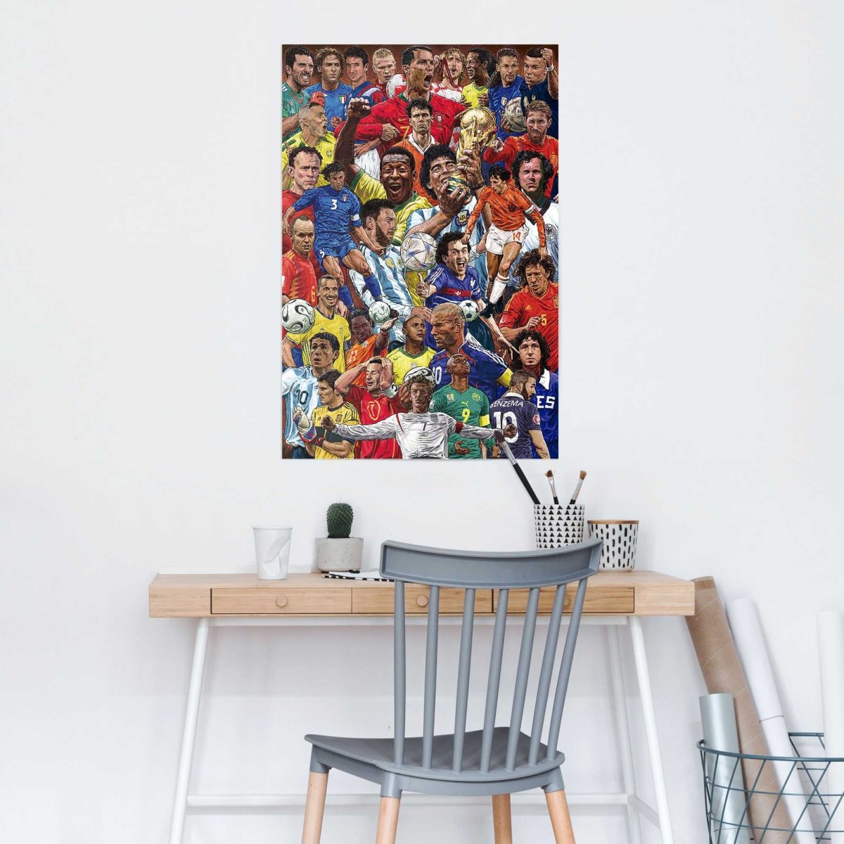 Poster Legendarische Voetbaliconen 91,5x61 - Reinders