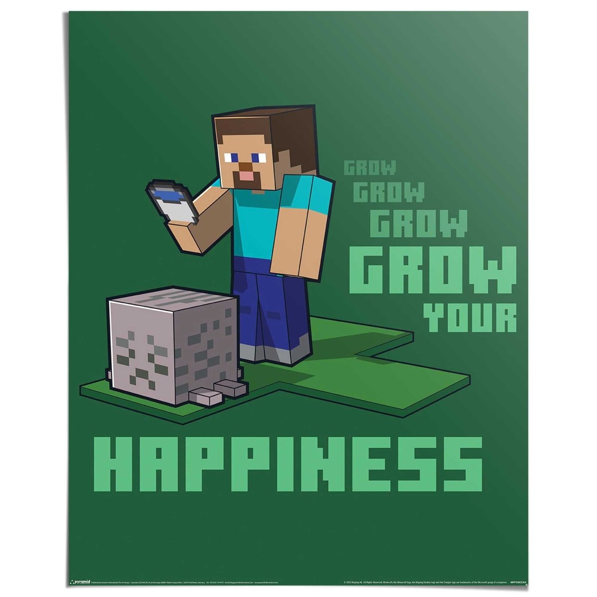 Poster Minecraft - Grow your Happiness 50x40 - Poster - Reinders