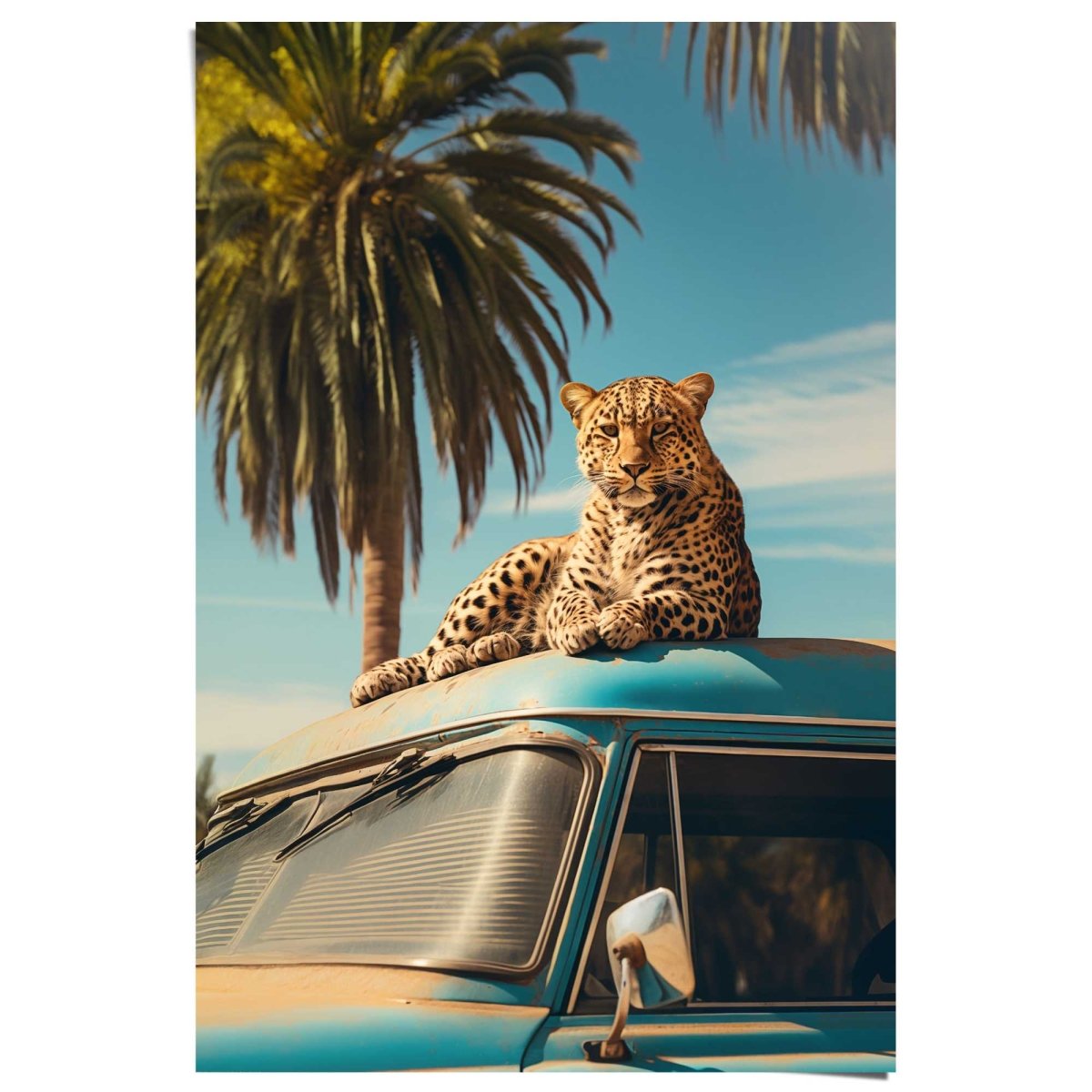 Poster Oldtimer Safari 91,5x61 - Reinders