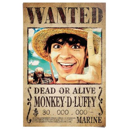 Poster One Piece - wanted monkey d. Luffy 91,5x61 - Reinders