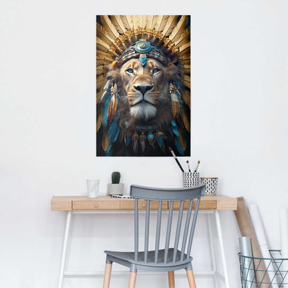 Poster Ornament Lion 91,5x61 - Reinders