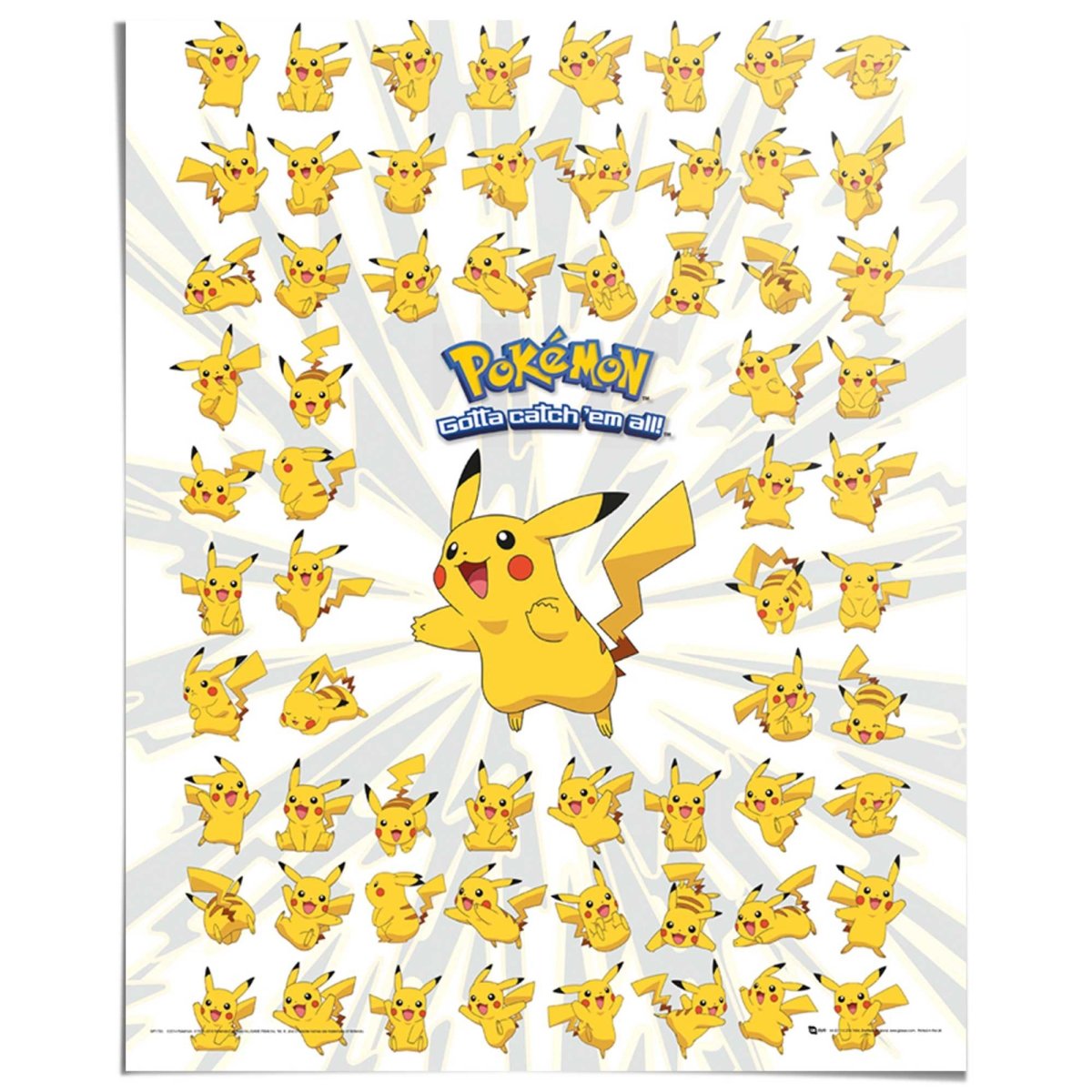 Poster Pokémon - Pikachu 50x40 - Reinders