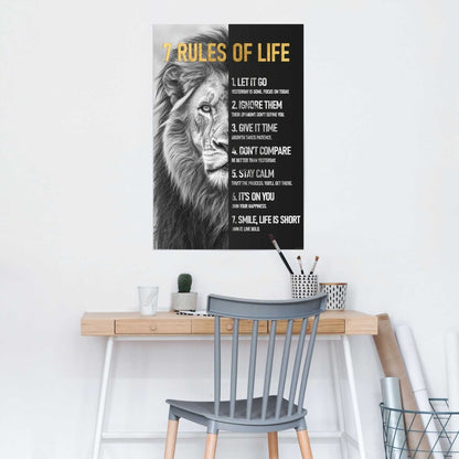 Poster Regels van het leven 91,5x61 - Reinders