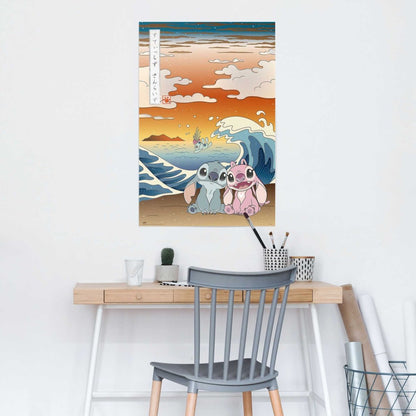Poster Stitch & Angel 91,5x61 - Poster - Reinders