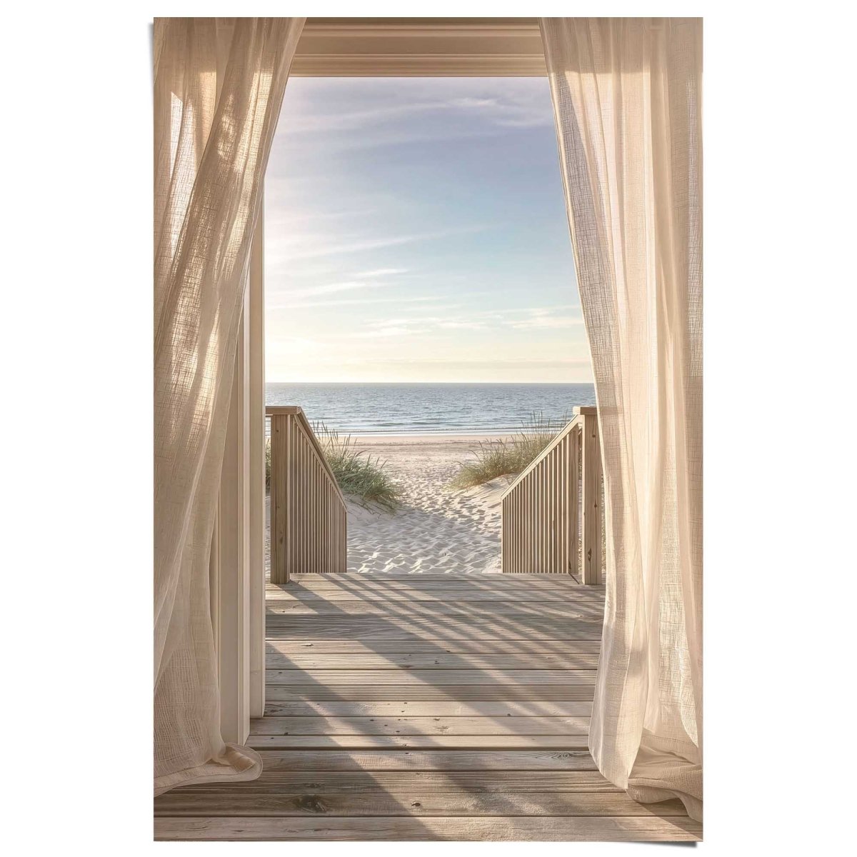 Poster Strandpad 91,5x61 - Poster - Reinders