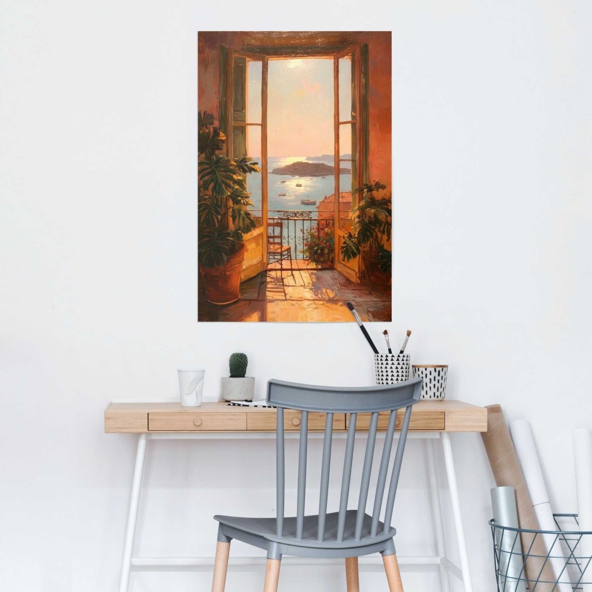 Poster Uitzicht op Zee 91,5x61 - Poster - Reinders