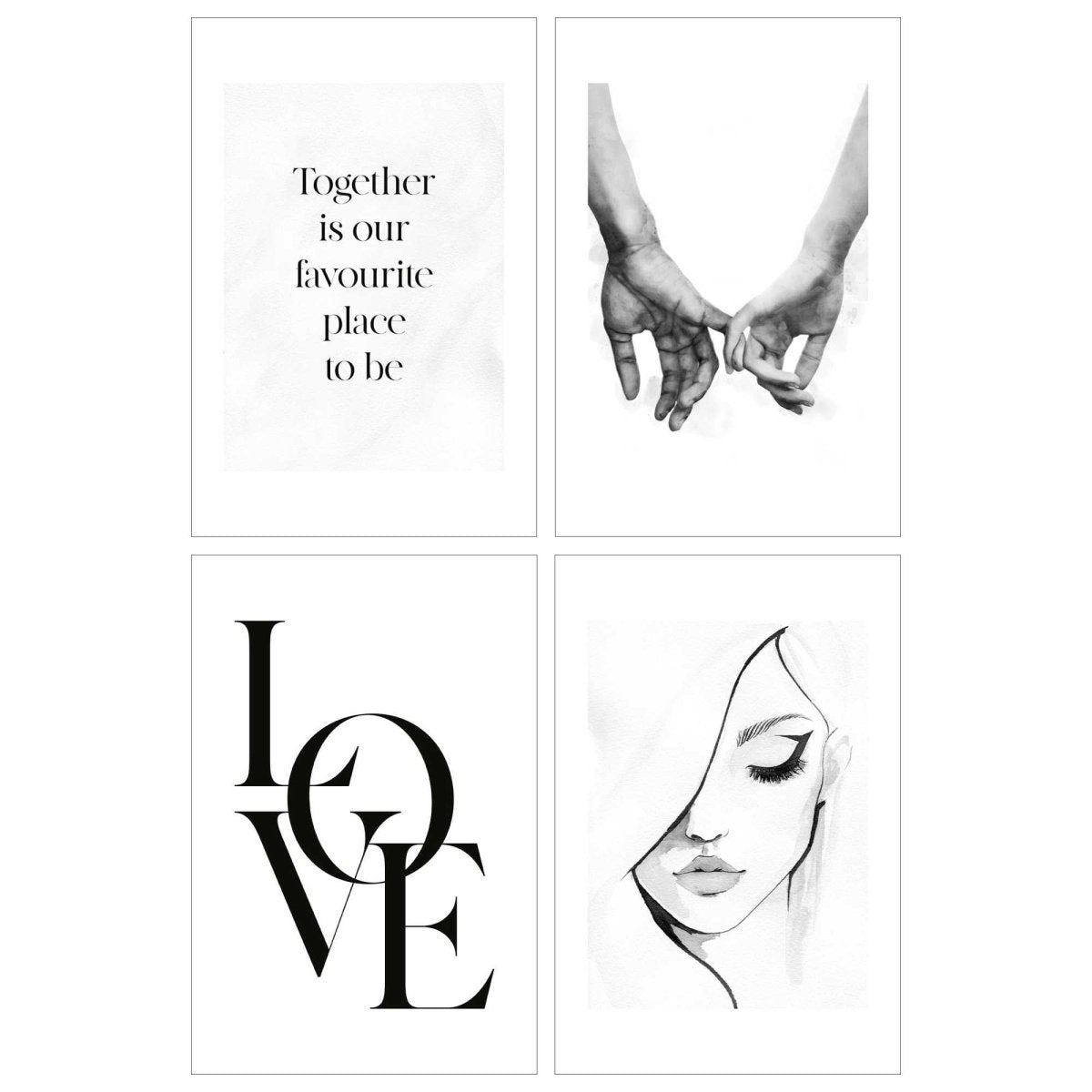 Premium Poster set Together 30x20 - Art Print - Reinders
