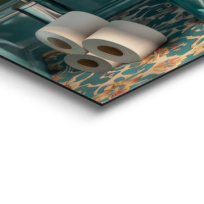 Schilderij Aap op toilet 90x60 - Deco Panel - Reinders
