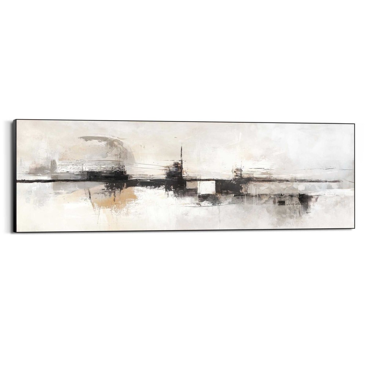 Schilderij Abstracte horizon 52x156 - Reinders