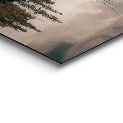 Schilderij Bergen bij het water 90x60 - Deco Panel - Reinders