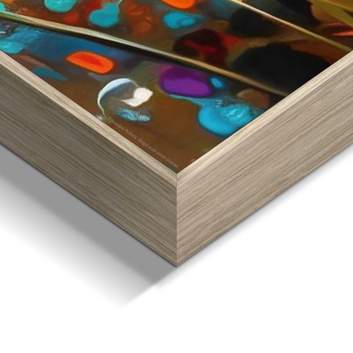 Schilderij Bloeiend Veld 90x60 - Framed Panel - Reinders