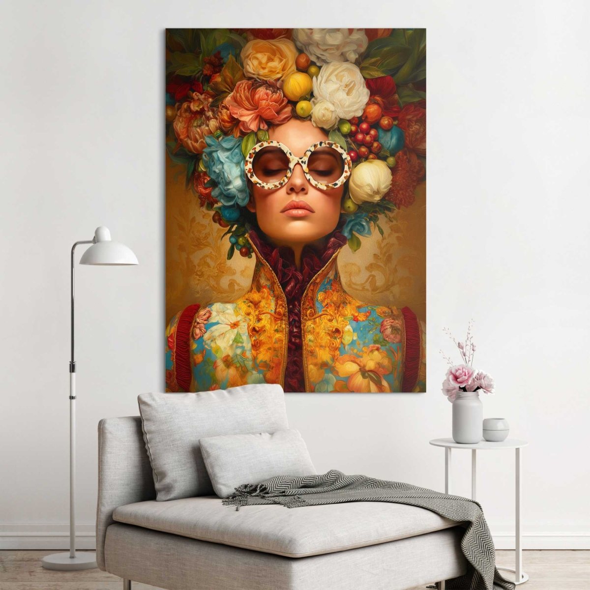Schilderij Bloemenkroon 140x100 - Deco Panel - Reinders