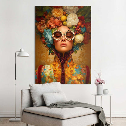 Schilderij Bloemenkroon 140x100 - Deco Panel - Reinders