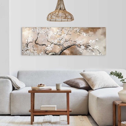 Schilderij Boom in bloei 52x156 - Reinders