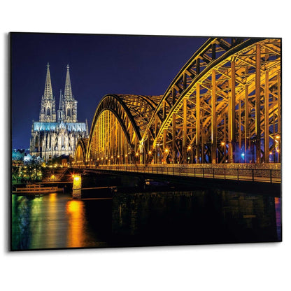 Schilderij Cologne Skyline at Night 50x70 - Reinders