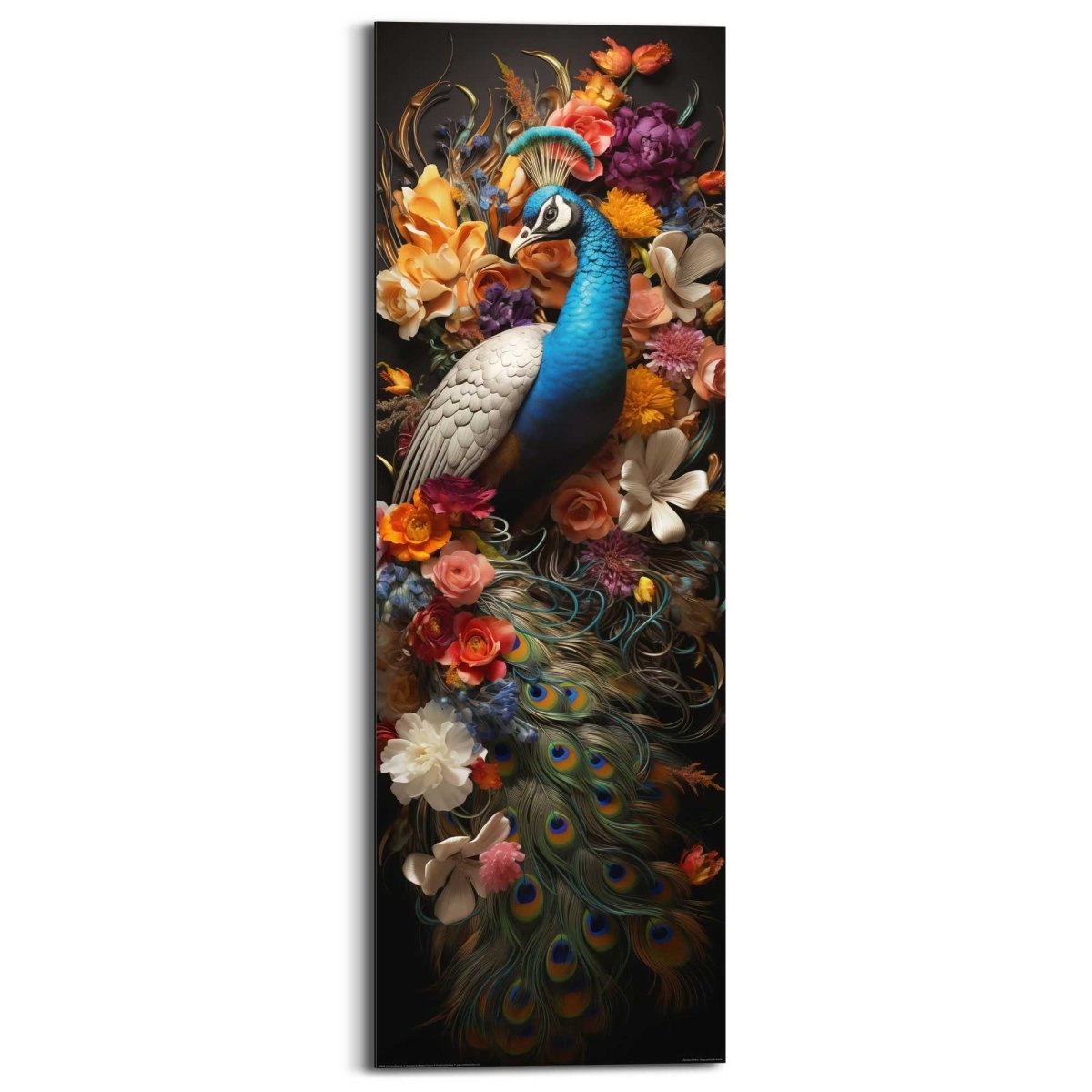 Schilderij Colourful Peacock 90x30 - Reinders
