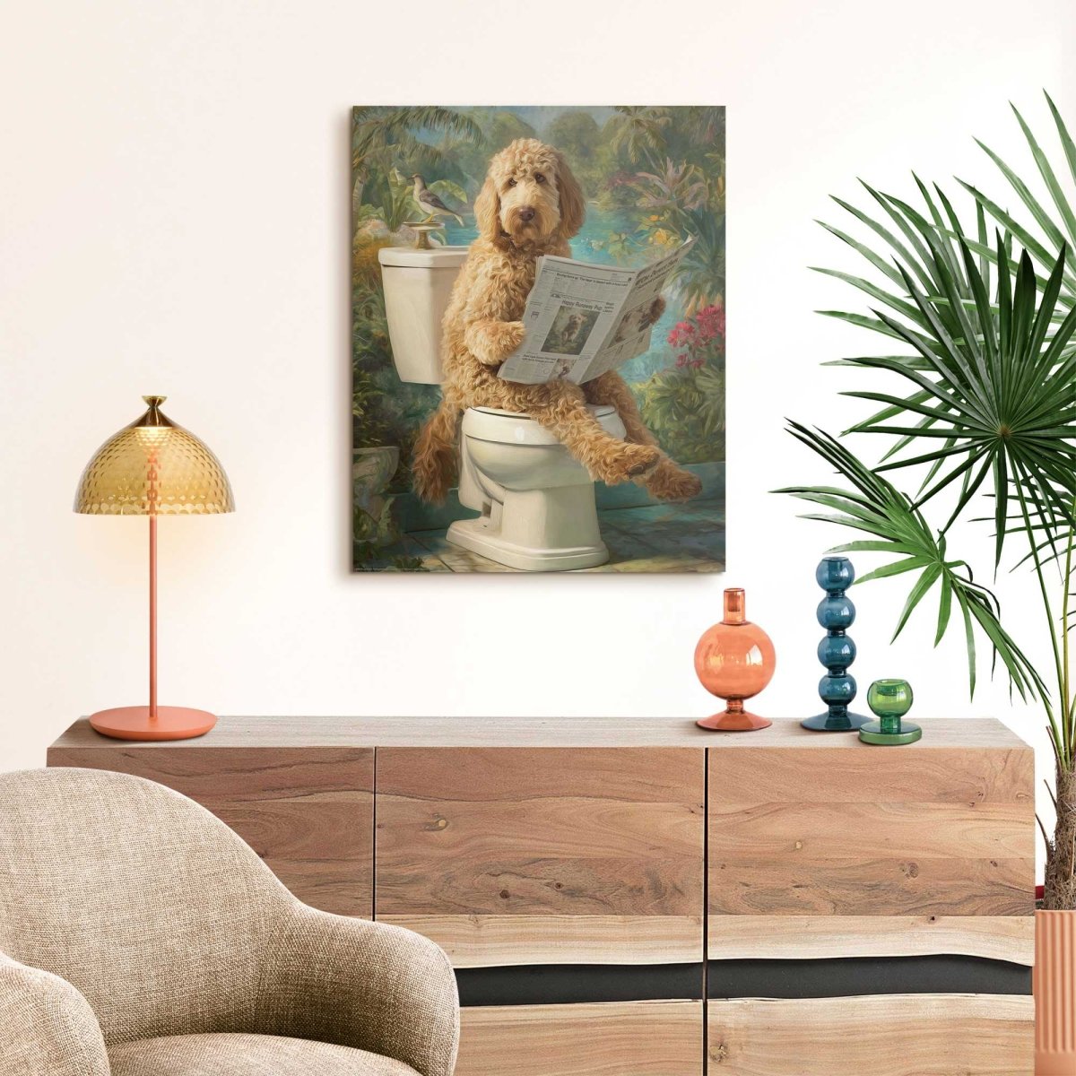 Schilderij De Ochtendkrant 50x40 - Deco Panel - Reinders
