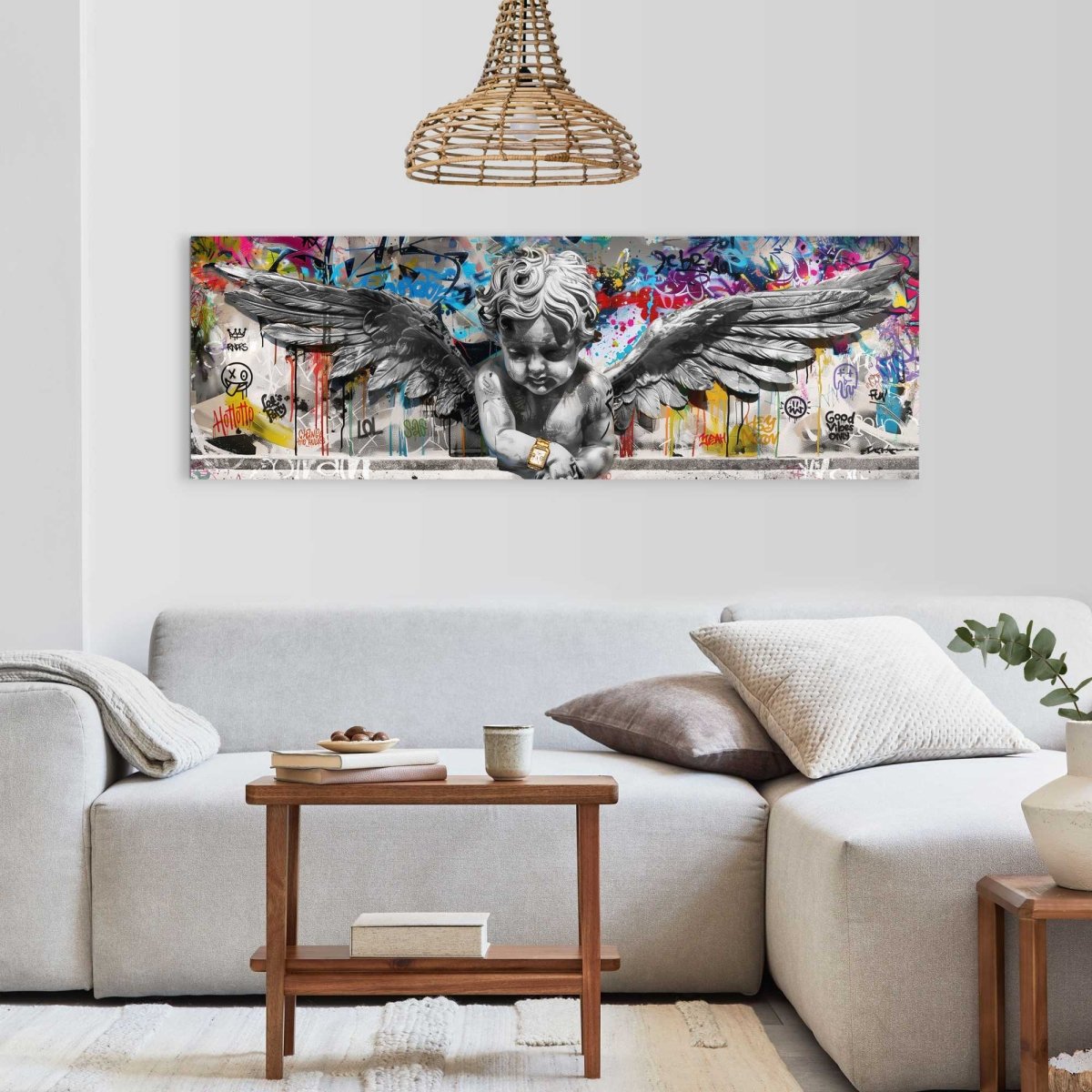 Schilderij Funky Angel 52x156 - Reinders