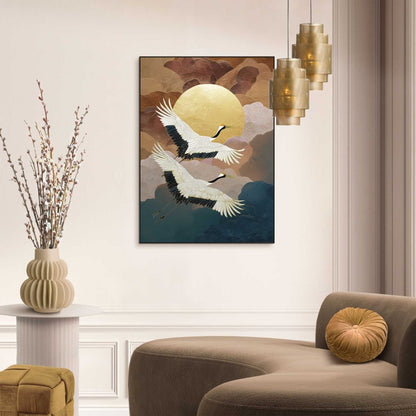 Schilderij Gouden Vlucht 70x50 - Slim Frame - Reinders