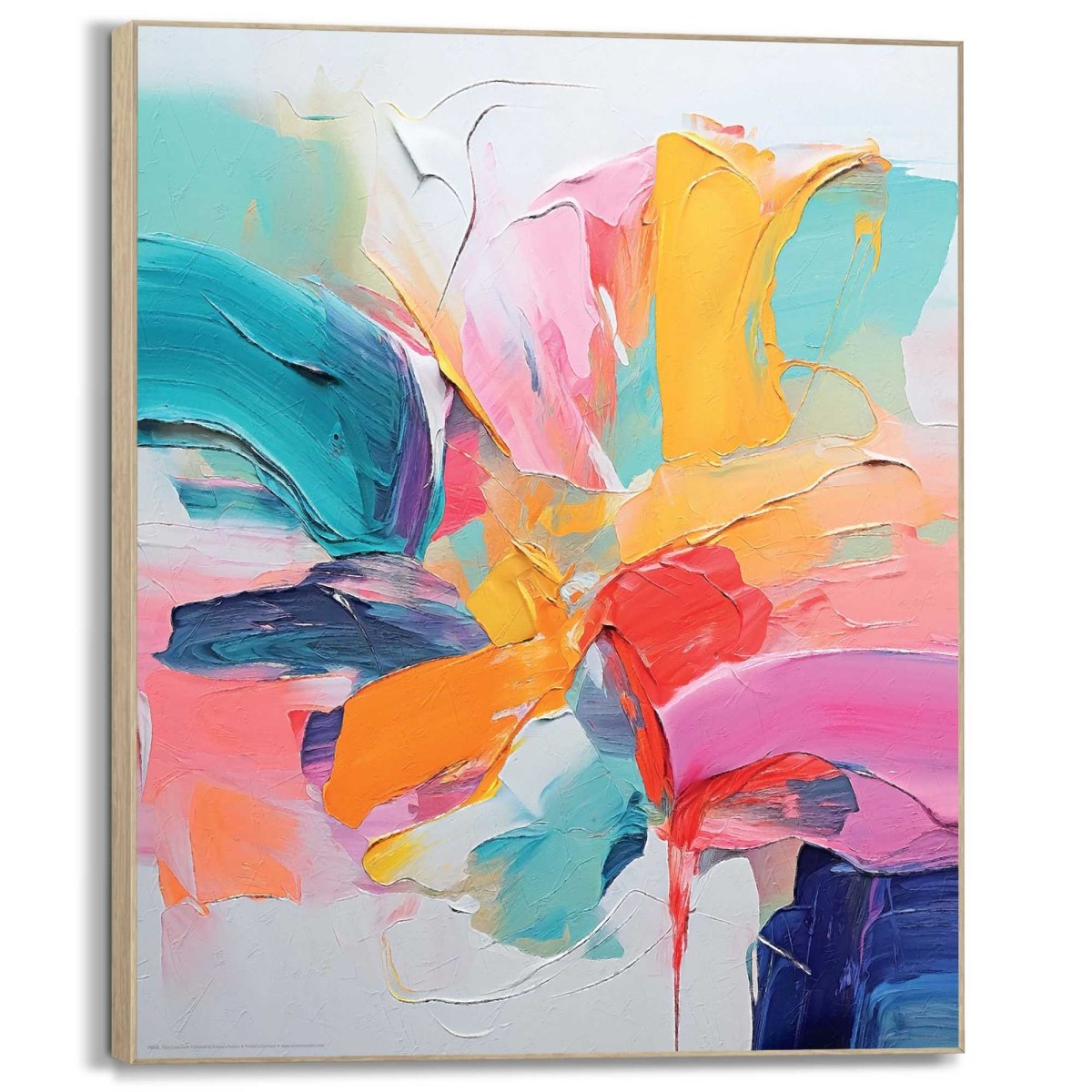 Schilderij Kleurexplosie 40x50 - Framed Panel - Reinders