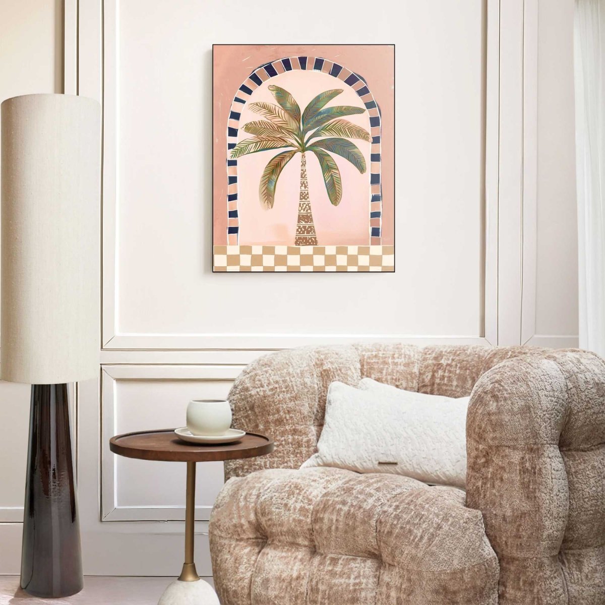 Schilderij Mediterrane palm 40x50 - Framed Panel - Reinders