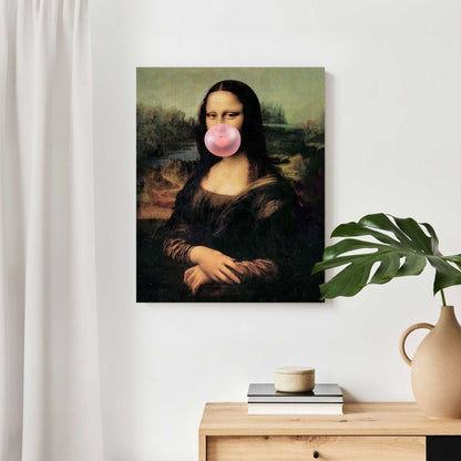 Schilderij Mona Lisa Bubblegum 50x40 - Reinders