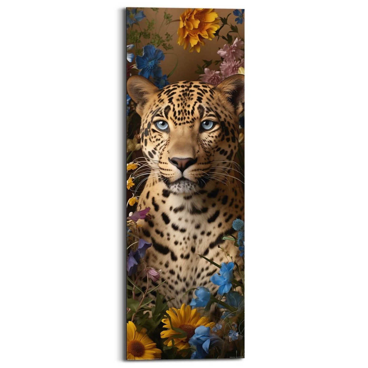 Schilderij Panther Flowers 90x30 - Reinders