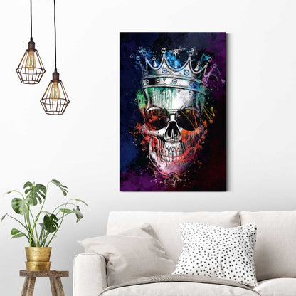 Schilderij Skull Crown 90x60 - Reinders