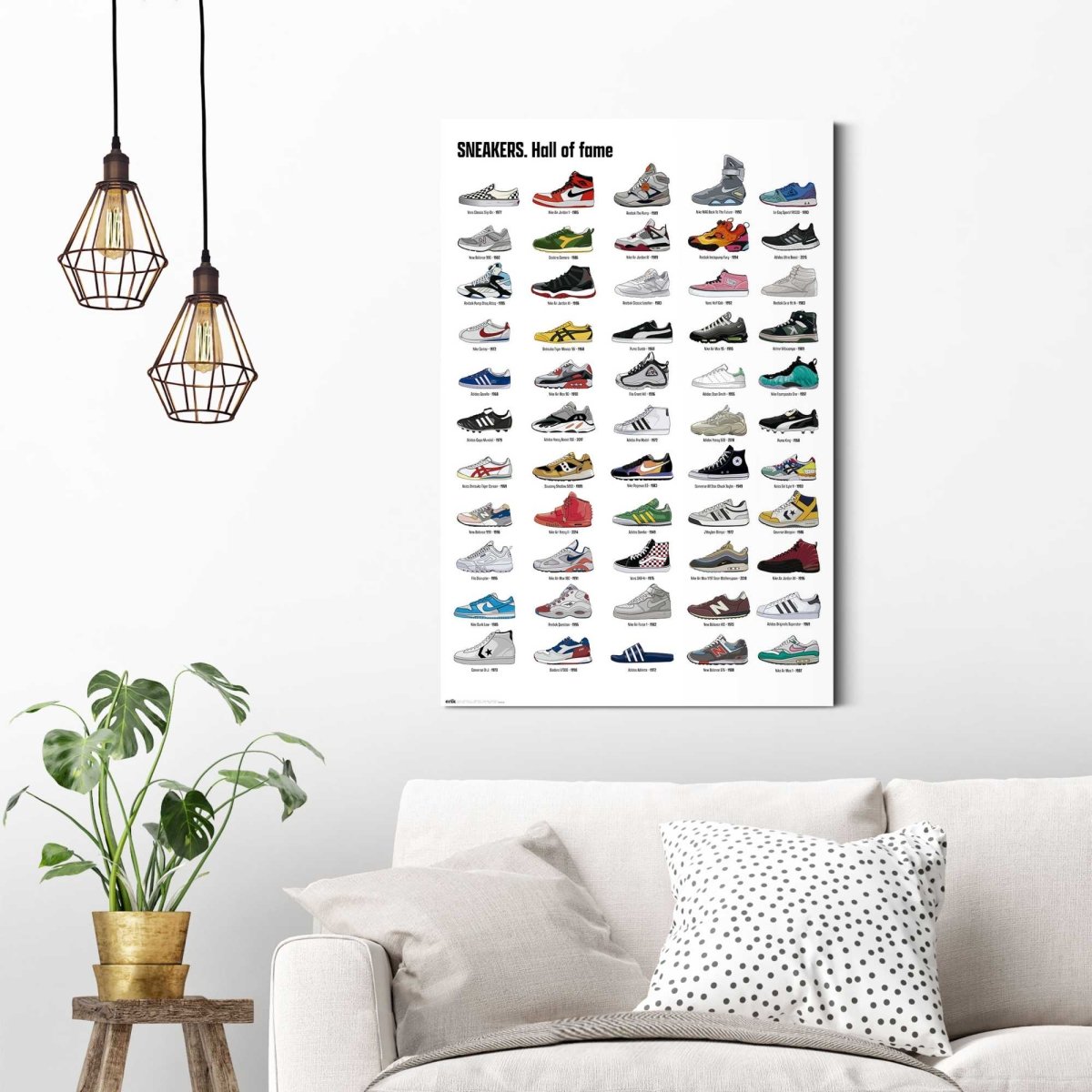 Schilderij Sneaker collectie 90x60 - Reinders