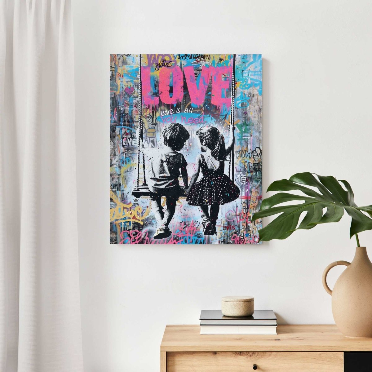 Schilderij Swinging Kids 50x40 - Reinders