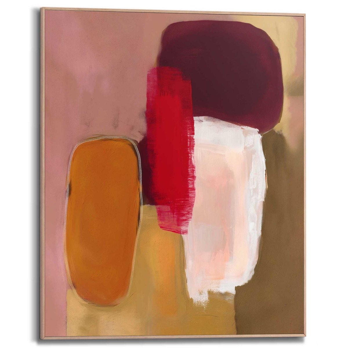 Schilderij Warm Abstract I 50x40 - Slim Frame - Reinders