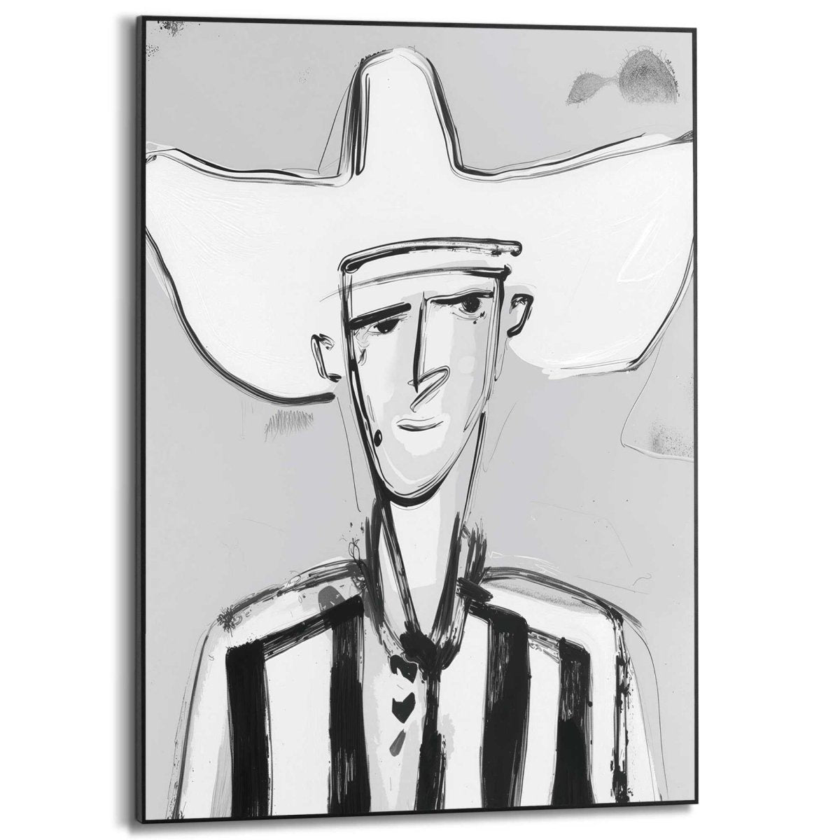 Schilderij Western Man 70x50 - Slim Frame - Reinders