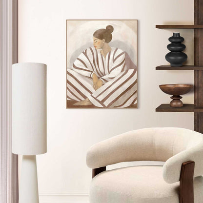 Schilderij Zen Lady 50x40 - Reinders
