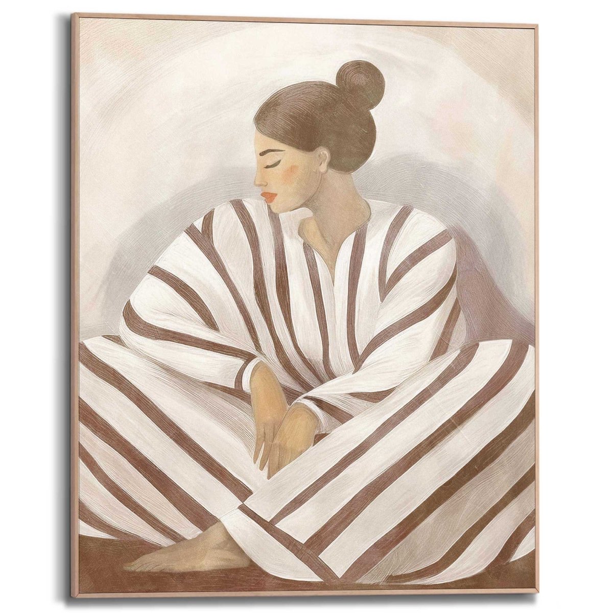 Schilderij Zen Lady 50x40 - Reinders
