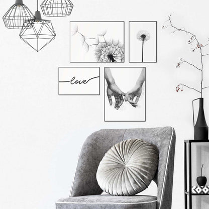 Schilderijen set Love 40x30 - Slim Frame - Reinders