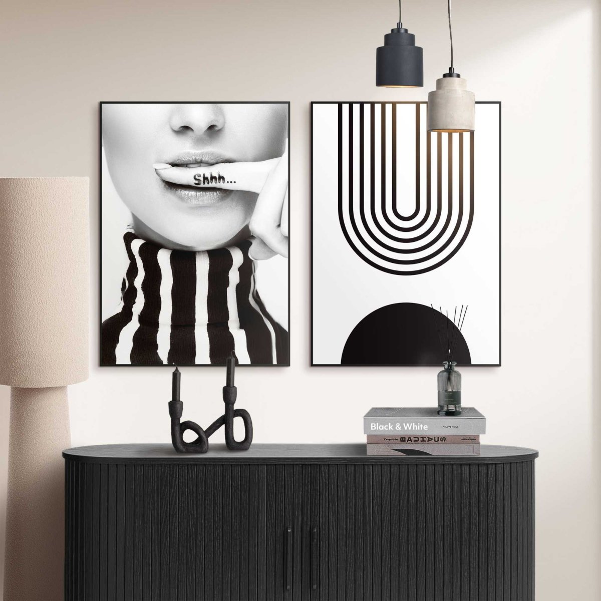 Schilderijen set Stilte in Stijl 70x50 - Slim Frame - Reinders