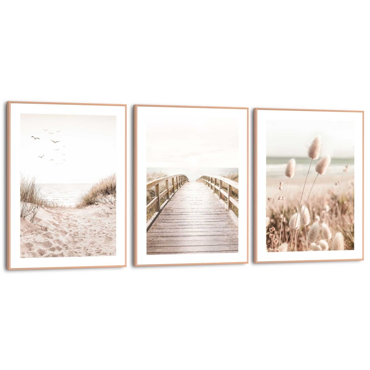 Schilderijen set Strand Kust 40x30 - Reinders